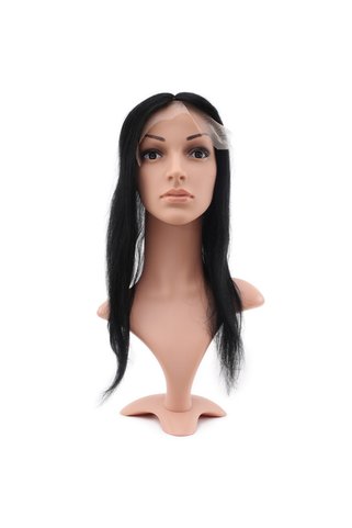 SÇ PERUK Komple Tığ İşçiliği Ön Kısmı Ekstra Tül Doğal Baby Taban Tepelik - 13x14cm - 1B