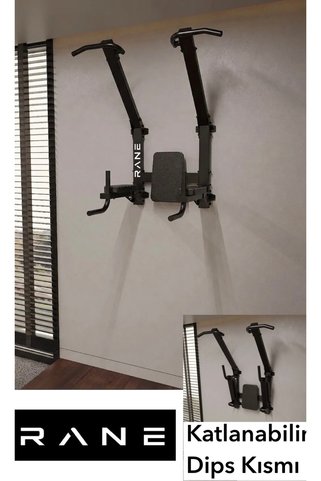 Rane Fitness Equipment Barfiks Karın Kası Egzersizleri Katlanır Dips Yeri Fazla Yer Kaplamaz