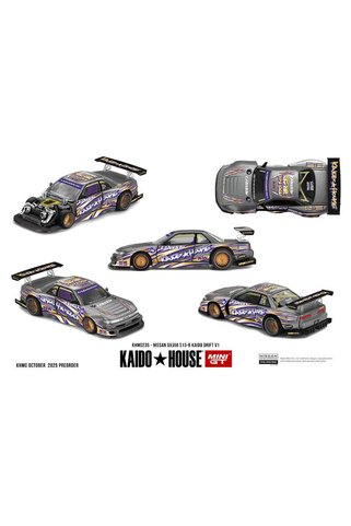 mini gt 1/64 Kaido Nissan Silvia S13-R Kaido Drift V1 No:235