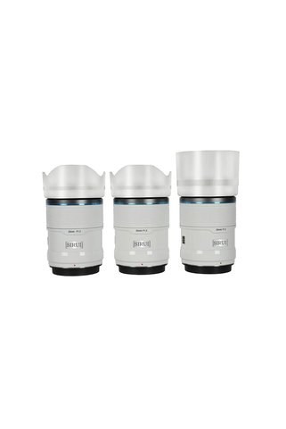 Canon Sirui Sniper 23mm, 33mm & 56mm F1.2 Lens Kiti (X Mount, Beyaz)
