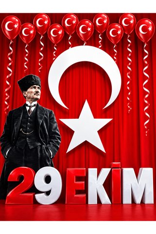 PROMISEBACKDROP2 150x200 cm, 29 Ekim Cumhuriyet Bayramı, Okul Etkinlik Kumaş Fon