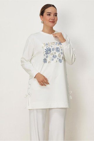 Alvina ÇİÇEK DESENLİ EŞOFMAN TUNİK 46537