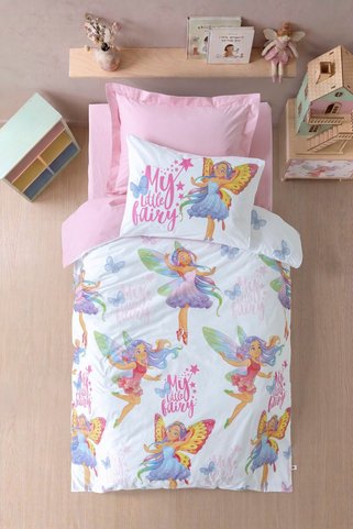 Cotton Box Junior Tek Kişilik Lastikli Çarşaflı Nevresim Takımı Twila Pembe