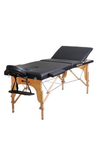 Medikaltec Medkaltec Siyah katlanabilir masaj yatağı – 250 kg kapasiteli