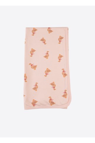 kitikate Organik Little Duck Battaniye Pembe