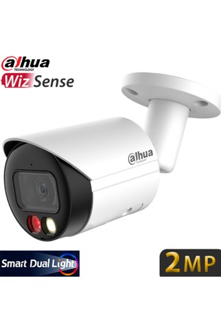 DAHUA (IPC-HFW2249S-S-IL) 2MP 3.6MM IP67 SDKART DAH.MİK.AKILLI ÇİF IŞIKLI BULLET IP KAM.30MT