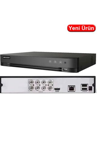 Hikvision (DS-7208HGHI-M1/C) 8 KANAL 720P 1xHDMI 1x4TB RJ45 10xIP HD-TVI HIBRIT KAYIT