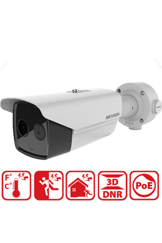 Hikvision (DS-2TD2617-3/QA) TERMAL IP BULLET KAMERA ALEV ALGILAMA KAMERASI