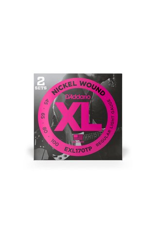D'Addario EXL170TP BASS GİTAR TEL SETİ , XL, 45-100