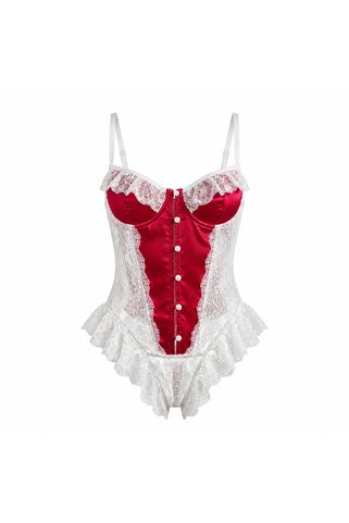 EDLİNGERİE Jinx Dantel Detaylı Vintage Bodysuit