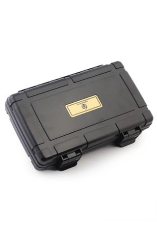 CONQUİSTADOR Siyah 5 Kapasite Seyahat Humidor Puro Kutusu CNQ-007