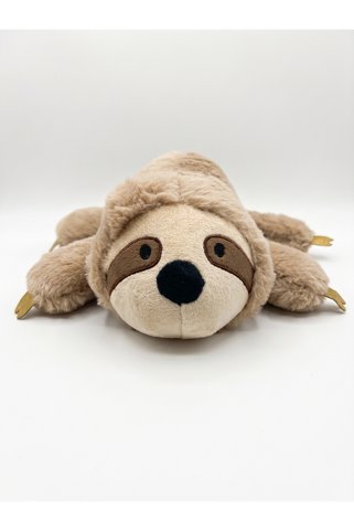 Sevimli Tembel Hayvan Peluş Köpek Oyuncağı - Hışırtılı ve Vikvik Sesli Yumuşak Çiğneme Oyuncağı 40 cm