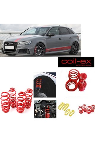 X POWER TUNİNG AUDİ A3 2013-2016 8V SEDAN H.B COİL-EX 3.5 CM HELEZON SPOR YAY