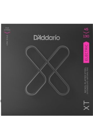 D'Addario XTB45130 BASS GİTAR TEL SETİ, XT, 45-130, 5 TELLİ, LONG SCALE