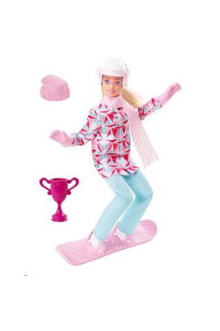 Barbie Snowboard Sporcusu Bebek HCN32