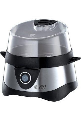 RUSSELL HOBBS Cook Yumurta Pişirme Makinesi, Paslanmaz Çelik &amp; Siyah, 365W