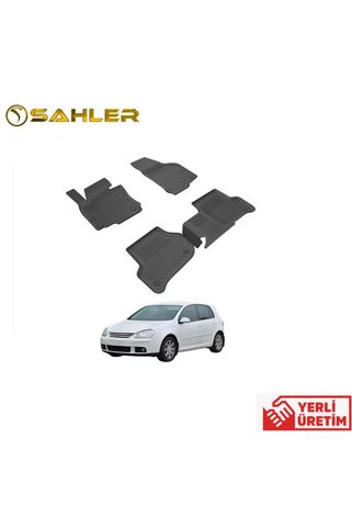 Sahler PASPAS SİYAH - ARACA ÖZEL VOLKSWAGEN GOLF 5 MK5 2003-2008 4.5D TERMO KAUÇUK - YERLİ ÜRETİM -