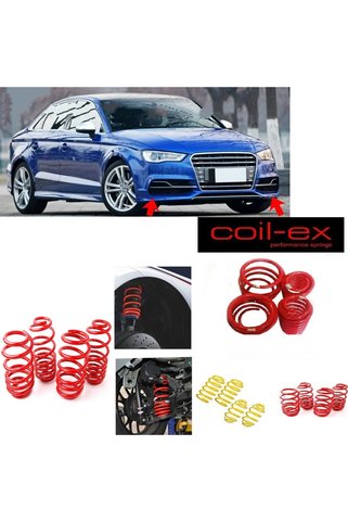 X POWER TUNİNG AUDİ A3 2013-2016 8V COİL-EX 4.5 CM HELEZON SPOR YAY