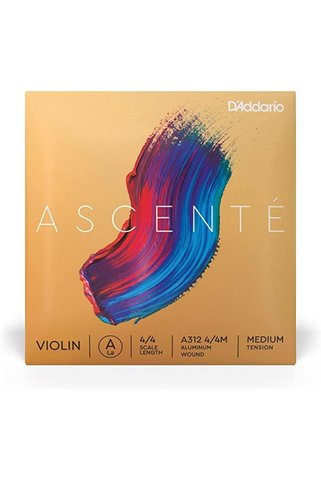 D'Addario A312 4/4M KEMAN TEK TEL, ASCENTE, A-(LA), MEDIUM