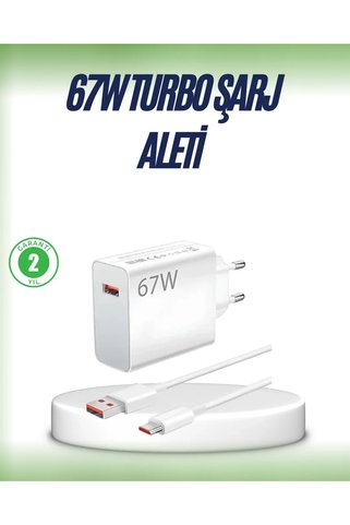 SS HOME CONCEPT 67 Watt Çift Turbo Şarj Adaptörü Reno 4 5 6 Uyumlu