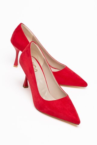 HCO SHOES Süet İnce Topuklu Kadın Stiletto