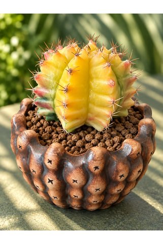 ATLANTE CACTUS Gymnocalycium M. Variegata “Neon büyük boy özel renk” - tohumdan