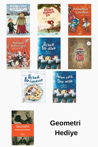 Yapı Kredi Yayınları Sara Şahinkanat 8 Kitap Seti + Geometri Kitabı