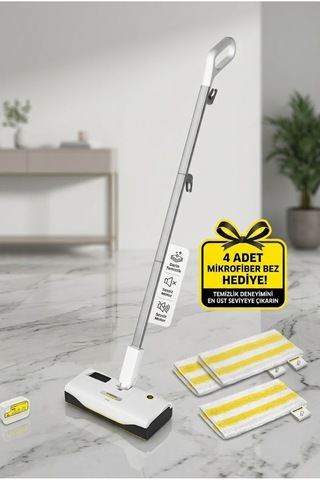 Karcher SC 1 Upright Buharlı Paspas ve Zemin Temizleyici - 2 Adet Yedek Bez Seti Hediyeli