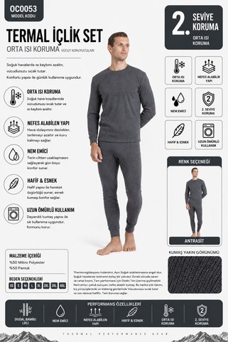 OIL COMPANY Unisex Termal İçlik Set I. Seviye OC0053