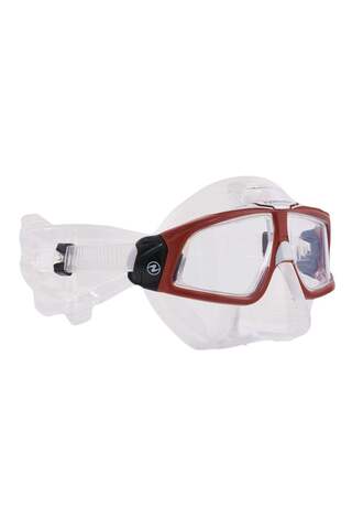 Aqua Lung Aqualung Sphera X Şeffaf Silikon Kırmızı Çerçeve Dalış Maskesi
