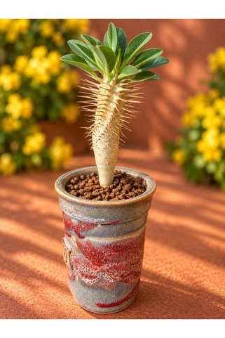 ATLANTE CACTUS Euphorbia guillauminiana - Madagascar a özgü nadir euphorbia türü