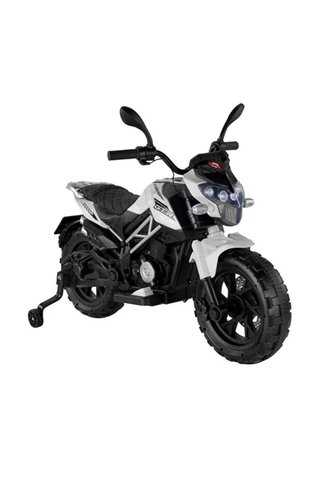 BabyHope 447 Motocross Akülü Motosiklet Beyaz