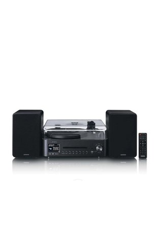 Lenco MC-760BK - Pikap ve Hoparlörlü Hi-Fi Stereo Sistem - İnternet radyosu, DAB+, FM, Bluetooth®, C