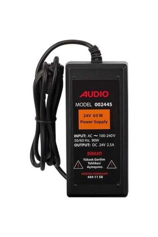 AUDİO 002445-60 Watt 24 Volt 2.5 Amper Adaptör