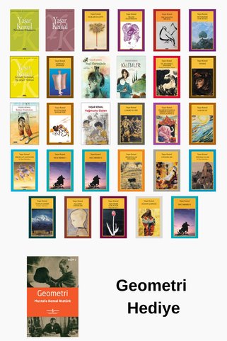Yapı Kredi Yayınları Yaşar Kemal 29 Kitap Seti + Geometri Kitabı