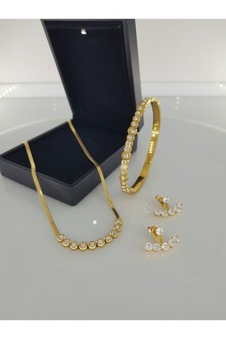 SONES Ayışıgı Gold Çelik Takı Seti