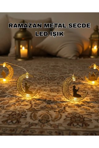 EGE YAPI Ramazan Ay Işığı Secde Eden Adam Silüetli LED Peri Işığı