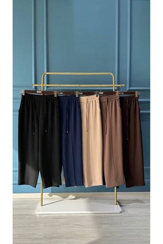 Sentez 5618 ELEGANCE BELİ LASTİKLİ HAVUÇ PANTOLON LACİVERT