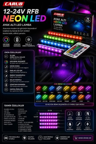 oto AYAK ALTI NEON LED LAMBA