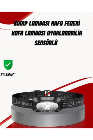 ULUVORA Ayarlanabilir Kafa Lambası Type-C Şarjlı Kompakt Kamp Lambası - HS08376036-8684