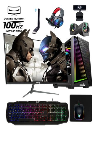 IZOLY Hyper V I5-10400f 16gb 512ssd M.2 Gddr5 Rx 580 8gb 24" Oyuncu Oem Seti