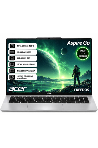 ACER ASPIRE GO Intel Core 5 120U 16GB 512SSD 16'' FREEDOS NX.JT2EY.001 +165