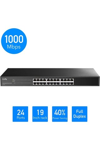 KHİ-ZAİ GS1024 16K MAC, 24 Port Gigabit Metal Switch
