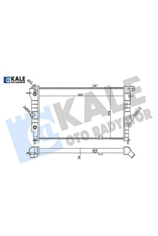 KALE RADYATÖR Su radyatörü opel vectra a 1.6ı 1.8ı 2.0ı 88-95 calıbra a 2.0ı 94-97 at ac mekanik 620×378x34 Kale