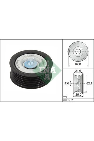 İna 532062910 Kayış Gergi Rulmanı Kanallı W204 0714 S204 0714 C204 11> W211 0608 W212 09>15 S212 09>16