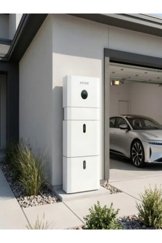 KSTAR Trifaze Hybrid Inverter 12 kW & Li-ion Battery Group 10.2 kWh