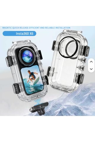 Insta360 X6 Invisible Magnetic Dive Case / Görünmez Manyetik Dalış Kabı (60M)