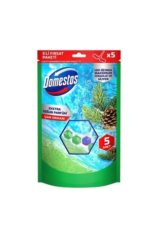 Domestos Wc Blok Çam Ferahlığı 5 x 50 G - 4 Adet