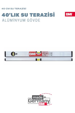 BMİ ALUSTAR 40 CM SU TERAZİSİ • ALÜMİNYUM GÖVDE • 2 GÖZLÜ