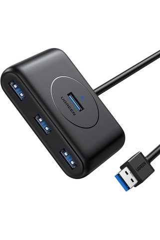 Ugreen USB 3.0 4 Portlu Hub Çoklayıcı Siyah 50 CM